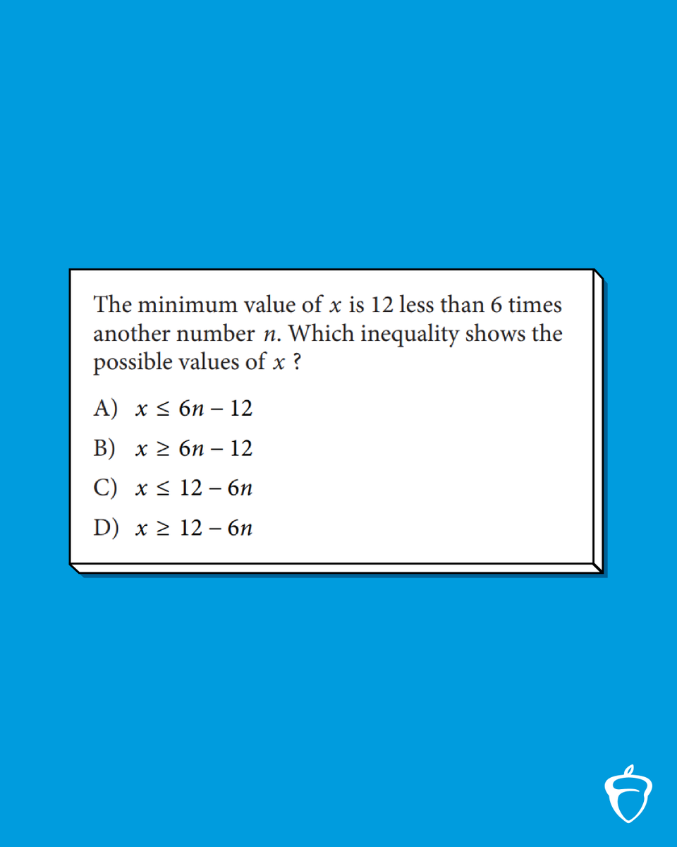 Reply with your answer to this #SATPractice question, and we'll post the right one later today!