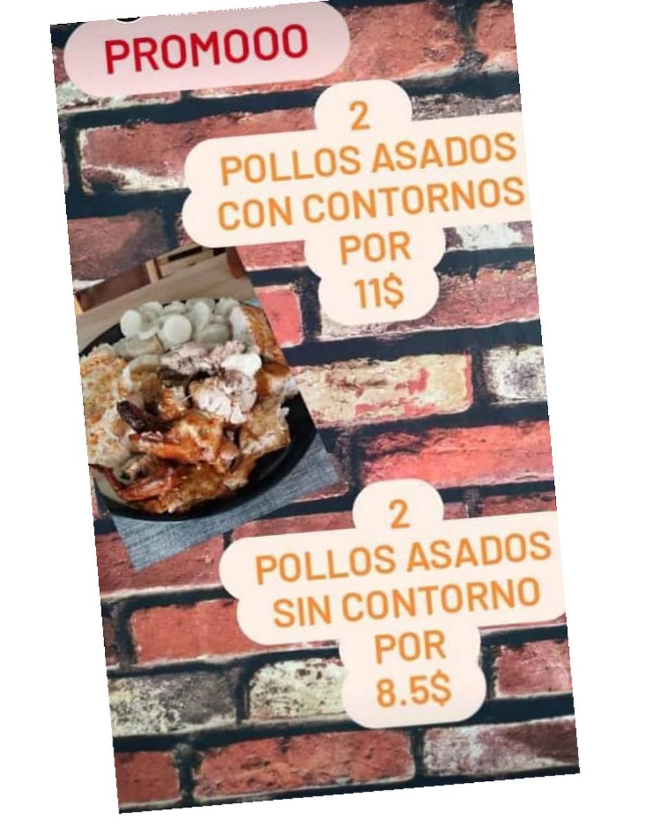 rccaroni's tweet photo. Aprovecha las promo de 2x1 que tiene @tasty_pzo El pollo la cachapa y la sopa. Viernes, sábados y domingo Delivery gratis pide con tiempo por +58 412-1096155 
.
.
#puertoordaz #bolivar #sanfelix #ciudadguayana #soypuertoordaz #guayana #radio #pzo #laimbatible #puertoordazcity https://t.co/kbhxhEWGUK
