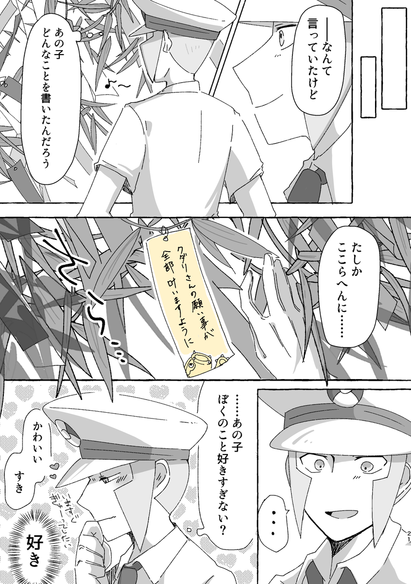 ※sbms夢(▲夢、▽夢)🎋
恋人たちが七夕にかけるねがいごとの話/昨年の再掲 #pkmn夢 