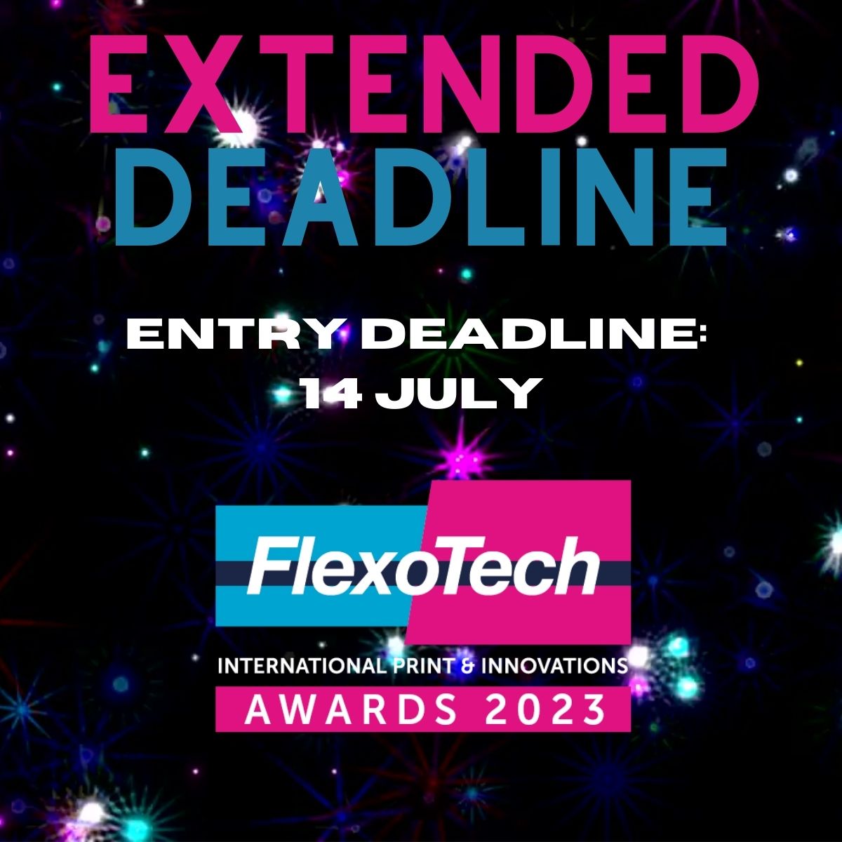 FlexoTechMag's tweet image. ⌛️DEADLINE EXTENSION!⌛️ We have officially extended the deadline to submit entries in the #flexotech #awards 🏆 to Friday 14 July! Enter now at Enter at bit.ly/FTAwardsEntry #flexo #print #industry