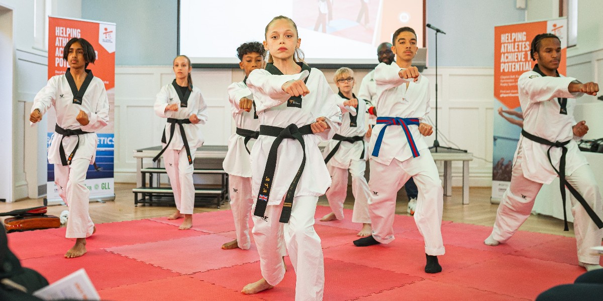 Better_Croydon's tweet photo. As part of our #GLLSportsFoundation Awards Evening last night we had the pleasure of welcoming demonstrations from the brilliant Addington Judo Club & Allen Taekwondo Academy. A huge well done to all of the athletes who took part @gllsf @AndyStranack @JasonForCroydon @yourcroydon https://t.co/q04ozGo0if