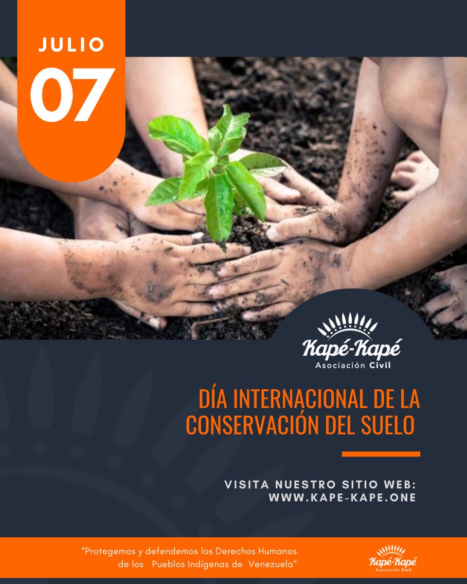 ackapekape's tweet photo. Hoy #07julio Nos unimos a la celebración del Día Internacional de la Conservación del Suelo #KapeObserva
Visita: https://t.co/Meunu1uFUV https://t.co/uWeveaT4xx
