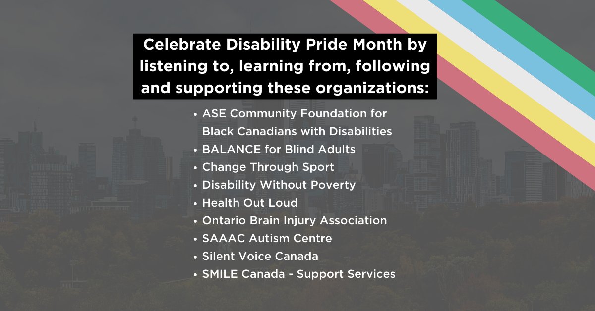 TorontoFdn's tweet photo. Check out and support some of the amazing organizations working in this space: 
@AsEcommunity 
@balancefba 
Change Through Sport
@Disability_WP   
@Health_Out_Loud 
@ontariobia 
@thesaaac  
@SilentVoiceCA 
@smilecanadaorg https://t.co/ojO5Xuy4h2