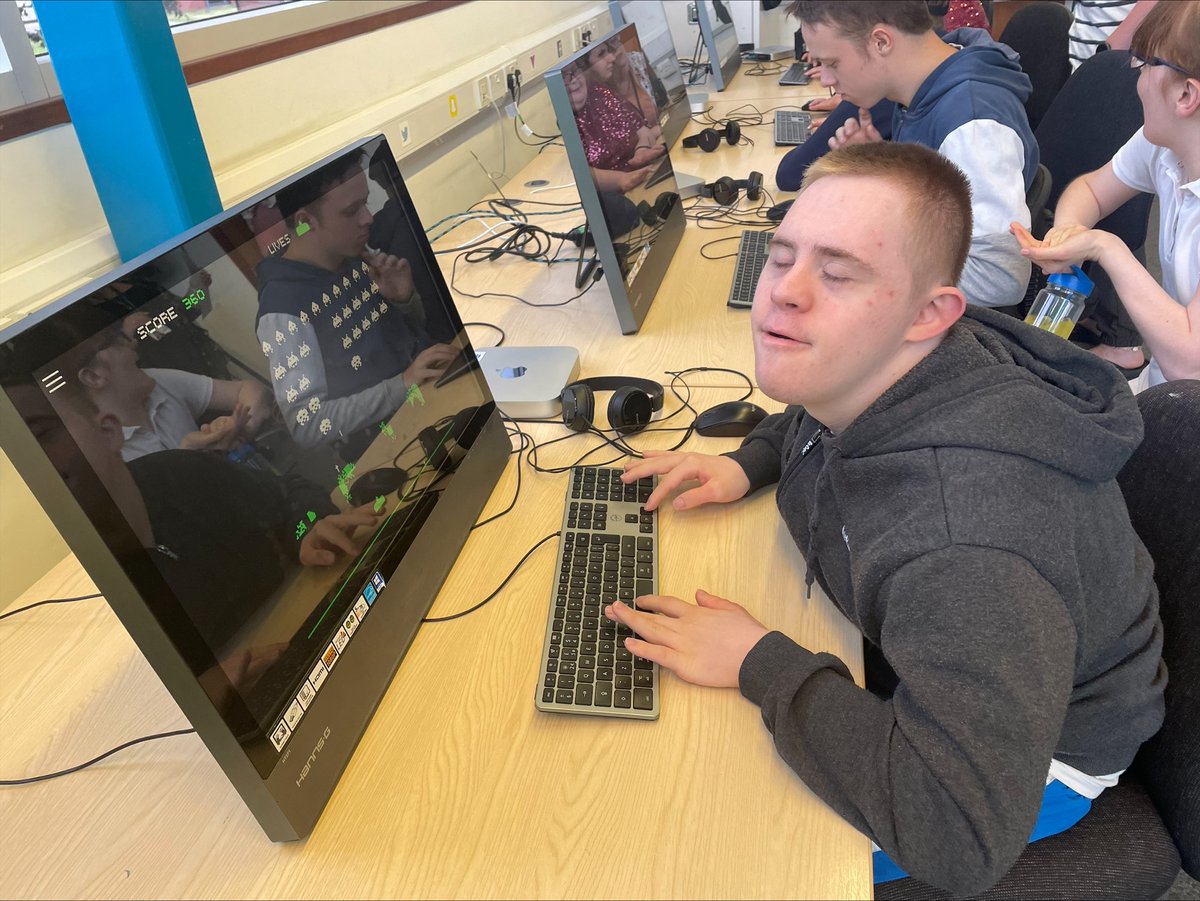 DerwenCollege's tweet image. Games Week was a great success. Who would have thought that Pac-Man and Space Invaders could be so competitive!? Students from Nurture, Learning for Life and from Telford campus were among those who joined in, and Justin was the overall winner. 
#SEND #Derwen #APlaceOfPossibility