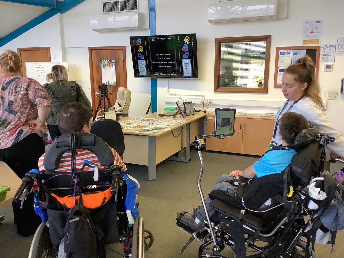 DerwenCollege's tweet image. Games Week was a great success. Who would have thought that Pac-Man and Space Invaders could be so competitive!? Students from Nurture, Learning for Life and from Telford campus were among those who joined in, and Justin was the overall winner. 
#SEND #Derwen #APlaceOfPossibility