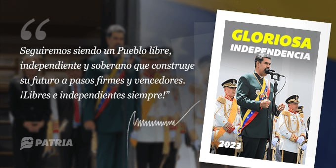 🚨 #ÚLTIMAHORA: Inicia la entrega del #BonoGloriosaIndependencia2023 a través del Sistema <a href="/CarnetDLaPatria/">Carnet de la patria</a> enviado por nuestro Pdte. <a href="/NicolasMaduro/">Nicolás Maduro</a>.

✅ La entrega tendrá lugar entre los días #07Jul al #15Jul de 2023.

📌 Monto en Bs. 120,00

<a href="/BonosSocial/">Bonos Protectores Social Al Pueblo</a>
#RedParlamentariaJuvenil