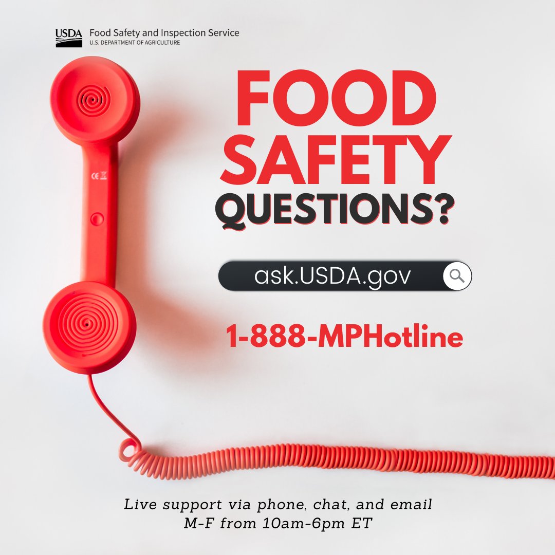 USDA Food Safety & Inspection Service on Twitter "Questions about food