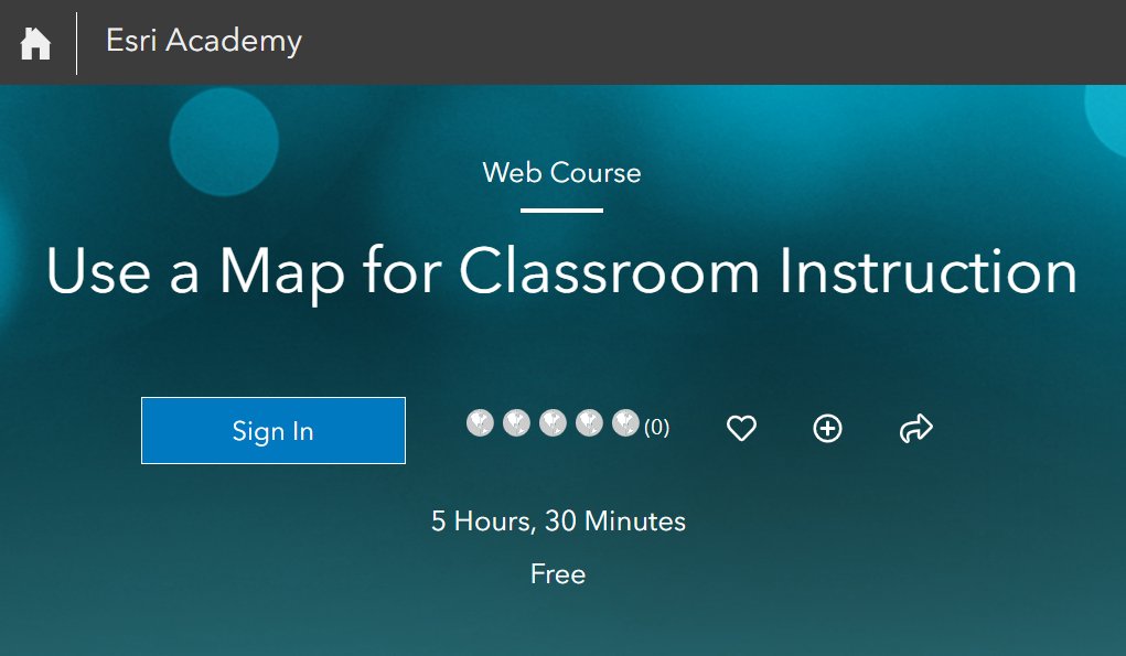 EsriTraining's tweet photo. Calling all #educators! 📣🍎 Use our new (free) web course to enhance your teaching with the power of maps. 🗺️ 

Whether you teach geography, history, or any subject, incorporating #maps enhances student engagement and spatial thinking. @GISEd #EdSummit https://t.co/xPY1CCUY8e https://t.co/kP9SwLblUQ