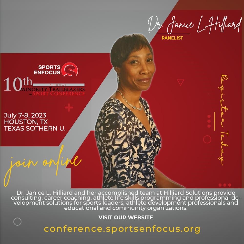 HilliardSoluti1's tweet photo. 10th Annual Minority Trailblazers in Sport Conference July 7-8. It’s not too late to join us! Tix @ https://t.co/3vcCvmDTC4
See you in Htown! #hilliardsolutions https://t.co/fRRwkDlmvL
