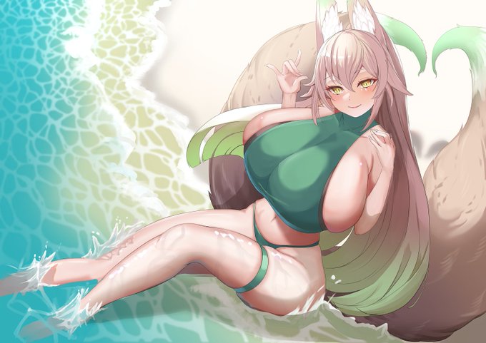ハイネック水着👙翠燐さん🦊 