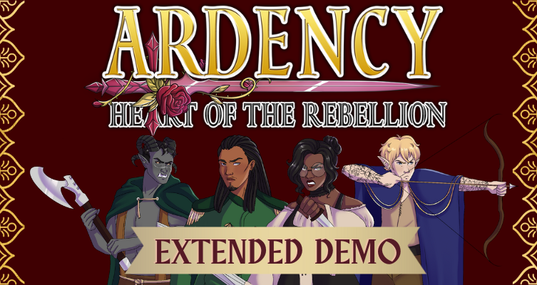 lacydigital's tweet photo. Ardency: Heart of the Rebellion's extended demo is HERE now! Go check it out at https://t.co/B3z8IB474W
Please leave a rating if you enjoyed it, and as usual, I will see you rangers in camp!
#ardency #indiegames #amaregames #indieotome https://t.co/qYrhg7dpGL