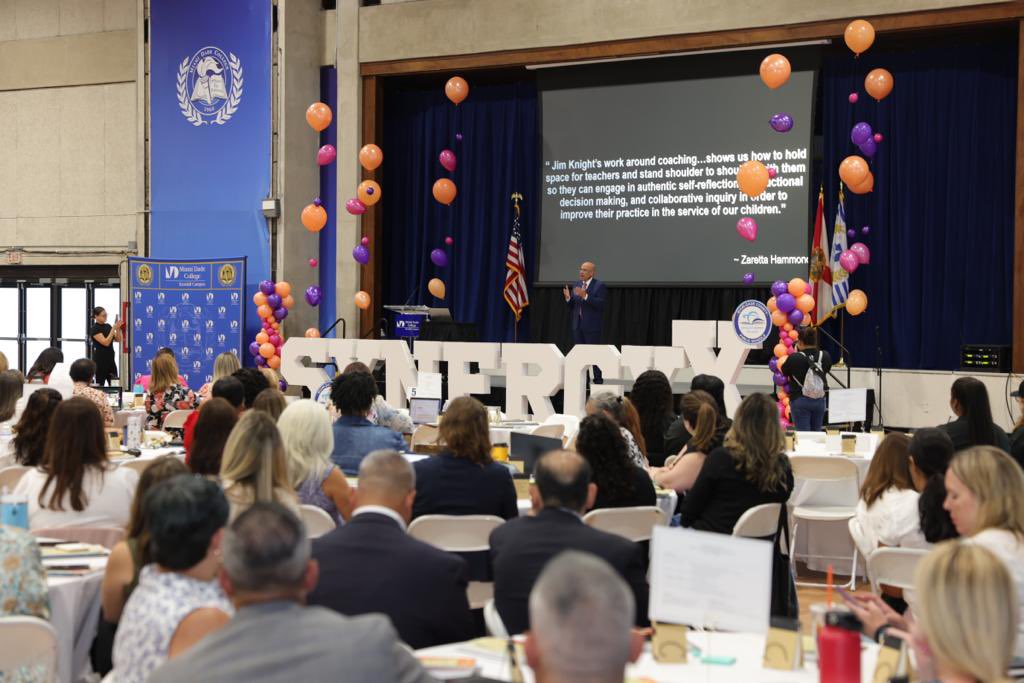 MDCPS's tweet photo. The @MDCPS Instructional Coaching Conference aims to foster teacher autonomy and provide opportunities for self-growth. We encourage our teachers to embrace this new and exciting challenge with an open, growth mindset. #InstructionalCoachingMDCPSOneLensOneGoal https://t.co/i6mHmPKrPf