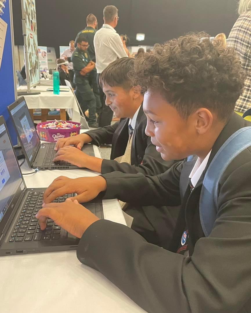 Local students at the We Care into the Future event at Doncaster we’re getting hands on with the many interactive stands! And these students definitely made the most of the day! There was plenty in store to inspire our future generation into health and social care careers