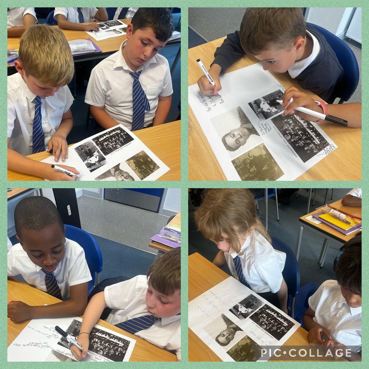 We have been looking at photos and asking questions about Walter Tull in history today! @KhpaPrincipal