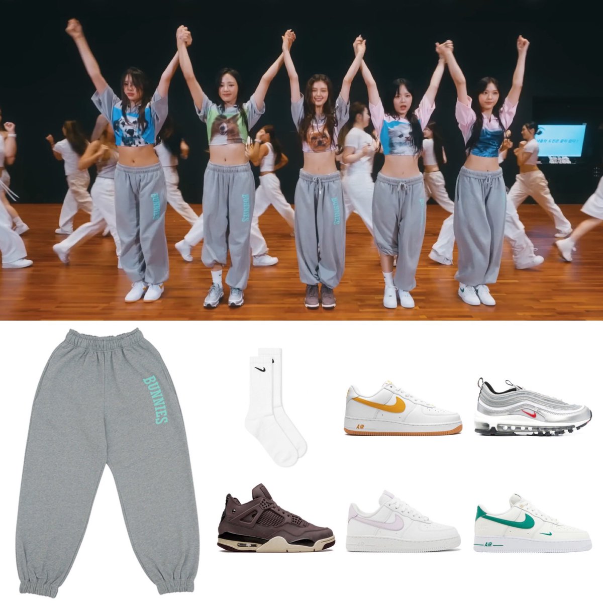 newjeans bunnies BUNNIES CAMP SET-UP PANTS camp SET-UP PANTS