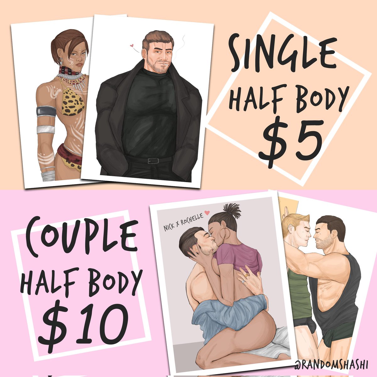 randomshashi's tweet photo. Just retweeting 
I mistakenly deleted my previous post ^^;
Open for commissions! DM to request ❤
#digitalart #fanart #videogames #anime #commissionsopen #ArtCommission #comms #drawing #Trending #straightship #lgbtship https://t.co/P2arNDglL5
