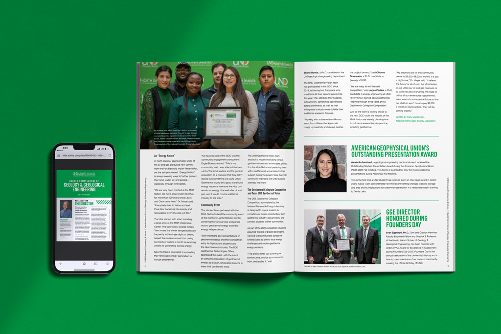UNDCEM's tweet photo. The Harold Hamm School of #Geology & Geological Engineeringโs biggest stories are now online for all! #UNDproud #geologicalengineering
Read online: https://t.co/NFssaX24ed https://t.co/bg5ZerCWW3