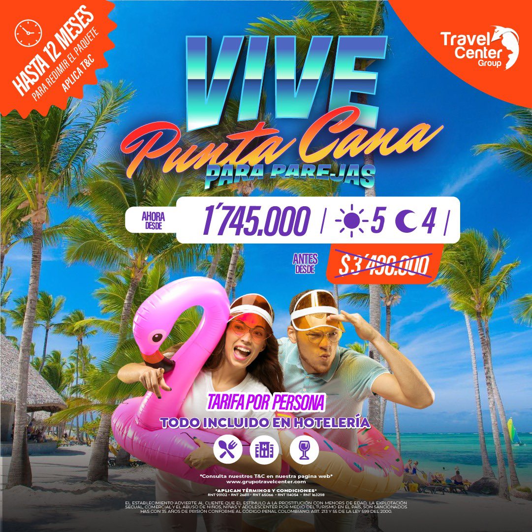 TravelCenterCol's tweet photo. Viernes con V de viajecito en parejas 😎🏝️https://t.co/oVcPdMMAsN https://t.co/RQELobYWQn