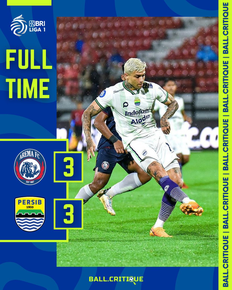 BallCritique's tweet photo. Hujan gol terjadi dalam duel sengit antara Arema FC vs Persib Bandung 🤯

Wasit yang harusnya gak pinalti justru pinalti, sedangkan yang harusnya pinalti justru gak pinalti

Darurat VAR!
#PERSIBDAY #persibvsarema #wasit #Liga1 https://t.co/YP5sjHcfZq