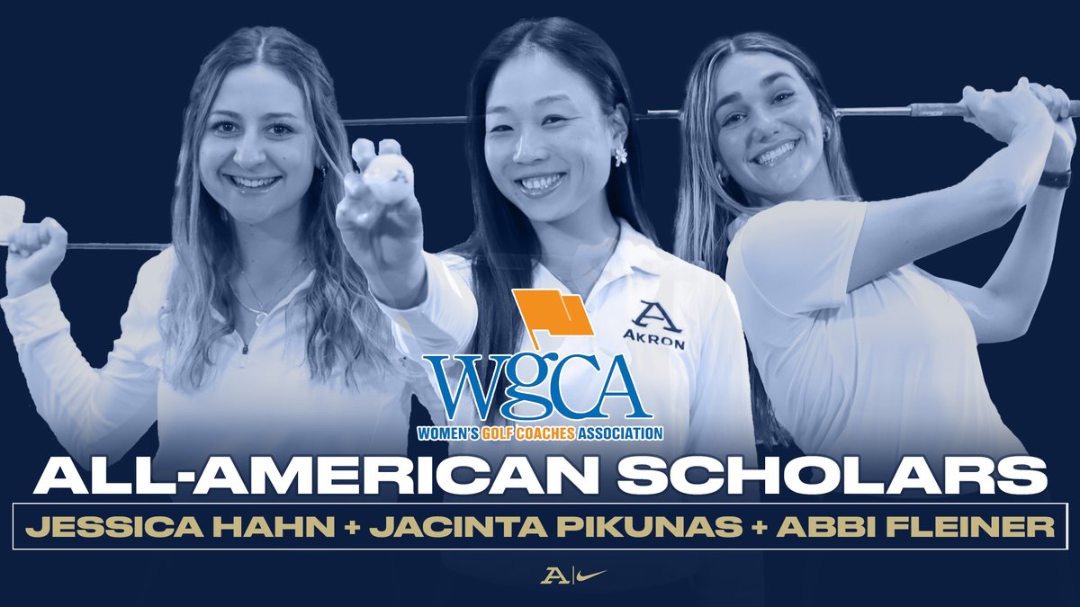 👏Pikunas, Hahn and Fleiner Named to WGCA All-American Scholars Team🏆 #GoZips

Release 👉bit.ly/3NIWrMn