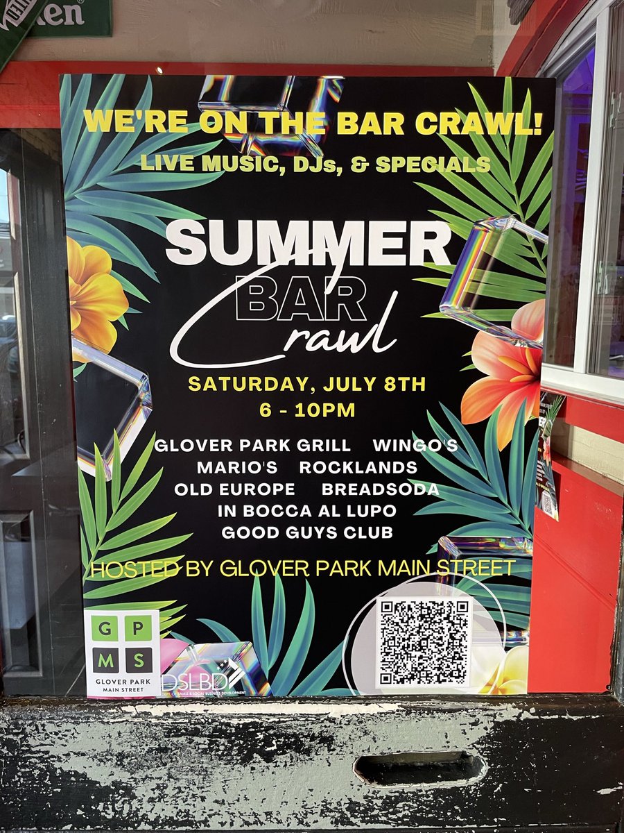 gloverparkmain's tweet photo. S-A-T-U-R-D-A-Y Nite!
It’s free! There’s live music! Look for these posters and come in and cool off! #gloverpark #georgetown #american #cathedral #tenley #dc #dcist https://t.co/DH3RJ7B0zF