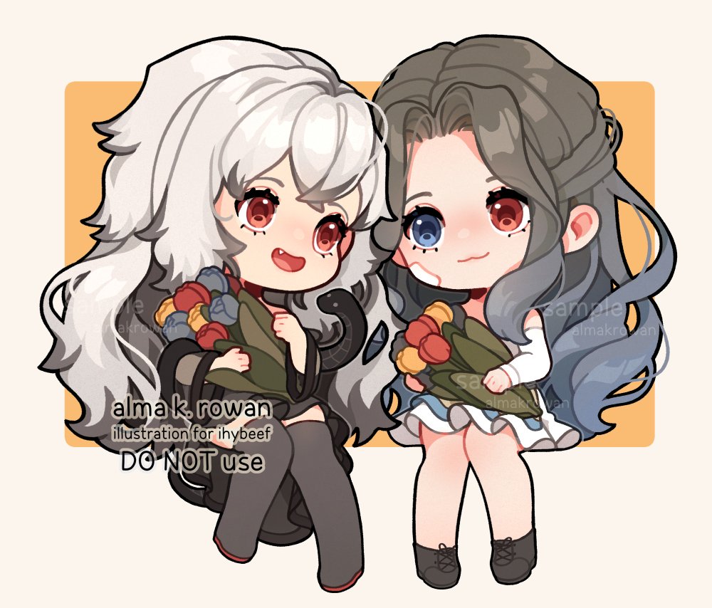 AlmaKRowan's tweet photo. some of my actually not-doodled chibis!🥰💕 https://t.co/y3kk9TXSLy