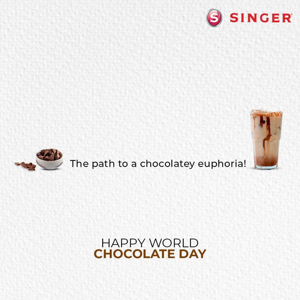 SingerIndialtd's tweet image. Celebrate the art of chocolate blending on World Chocolate Day! 🍫
Let your juicer mixer grinder be your canvas, and create a masterpiece of flavors with a sensational chocolate shake.

#SingerIndia #WorldNo1 #JuicerMixerGrinder #JMG #Singer #ChocolateDay #Chocolate #Shake