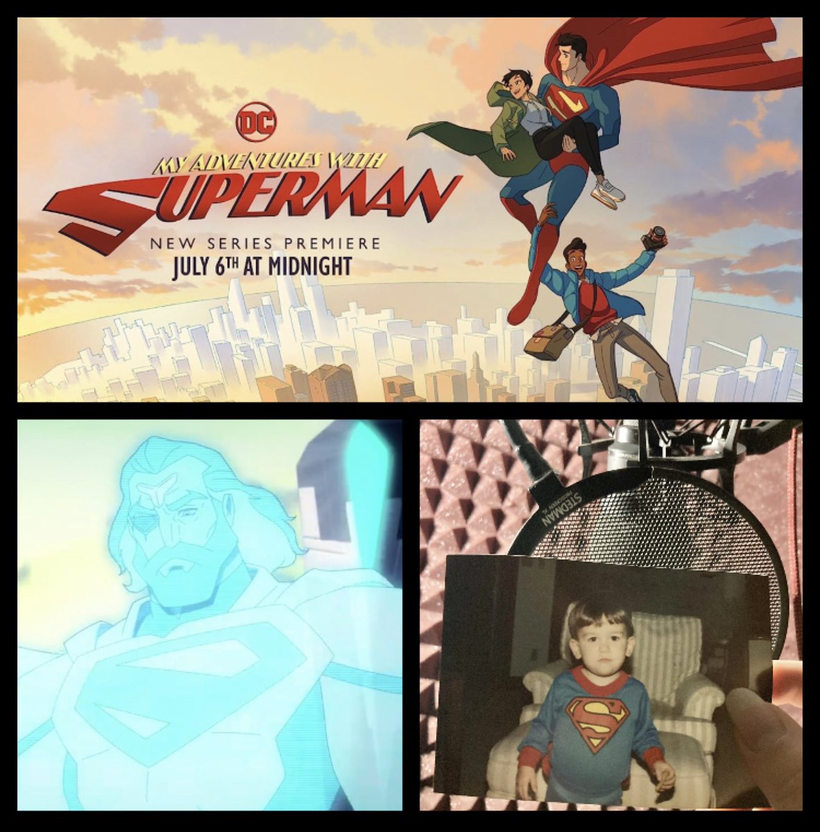 This announcement is one of my most treasured...been a DC Comics fan for a long time, as you can see. 😂

I’m the voice of Jor-El in #MyAdventuresWithSuperman! 
All the love to @A3ArtistsAgency and to the whole cast and crew. 🙌

Check out the first two episodes on @StreamOnMax!