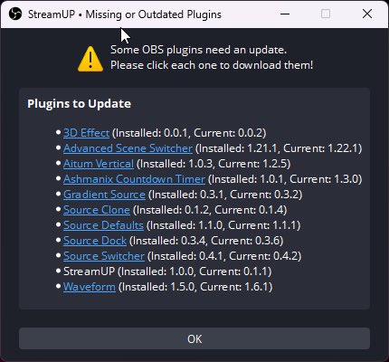 StreamUPtips's tweet image. 📣 Exciting news for streamers! 🎉

Introducing the ultimate OBS plugin manager. 🚀

Coming soon! Easily check for updates, download, and install plugins hassle-free. Say goodbye to manual updates and hello to streamlined streaming! 🙌

#StreamUP #OBSplugins #StreamerLife
