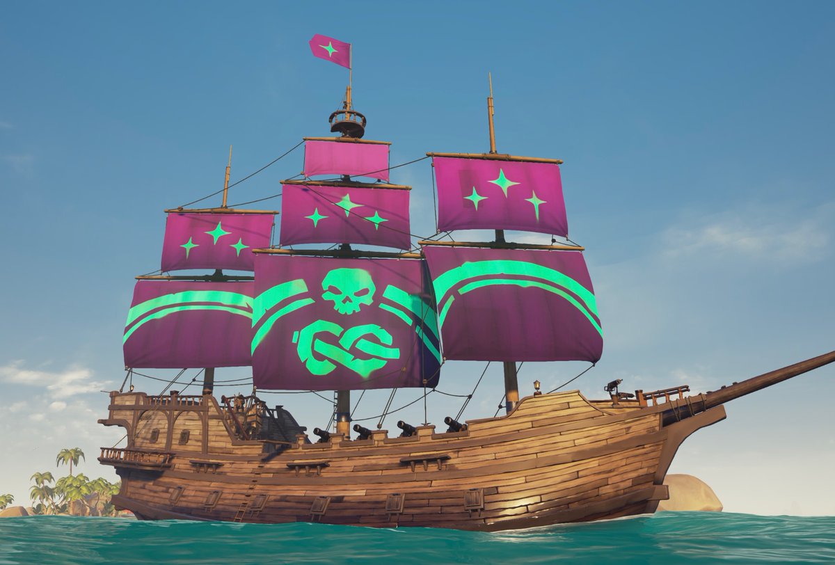 My favorite sails of all time are finally MINE!!!! I am beyond grateful to <a href="/ArrtClub/">The Arrt Club</a> for these beauties! Another infinity stone to my rare ship cosmetic gauntlet. Only thing I’m missing now is SoTShot sails…