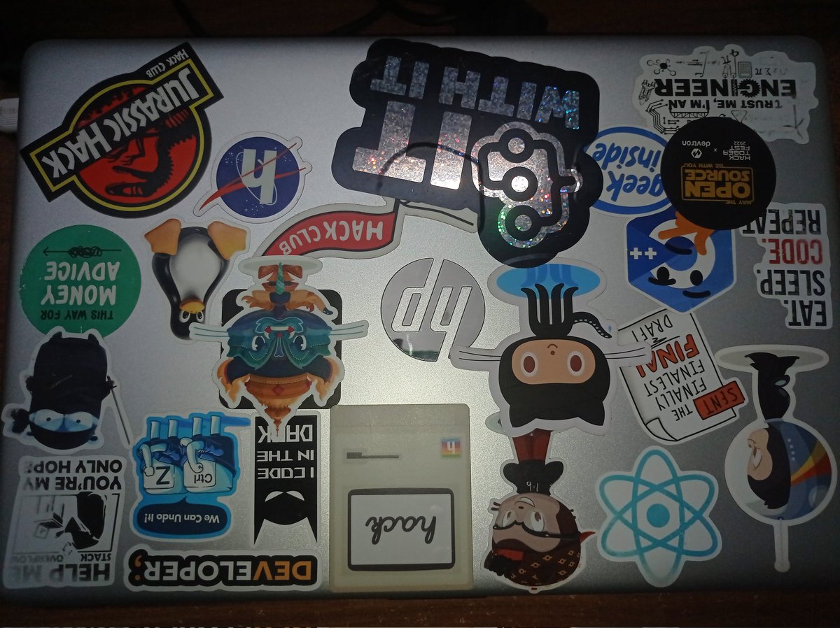 ShettyDeveesh's tweet image. Need more space for new stickers 😂😂

@MLHacks #GlobalHackWeek