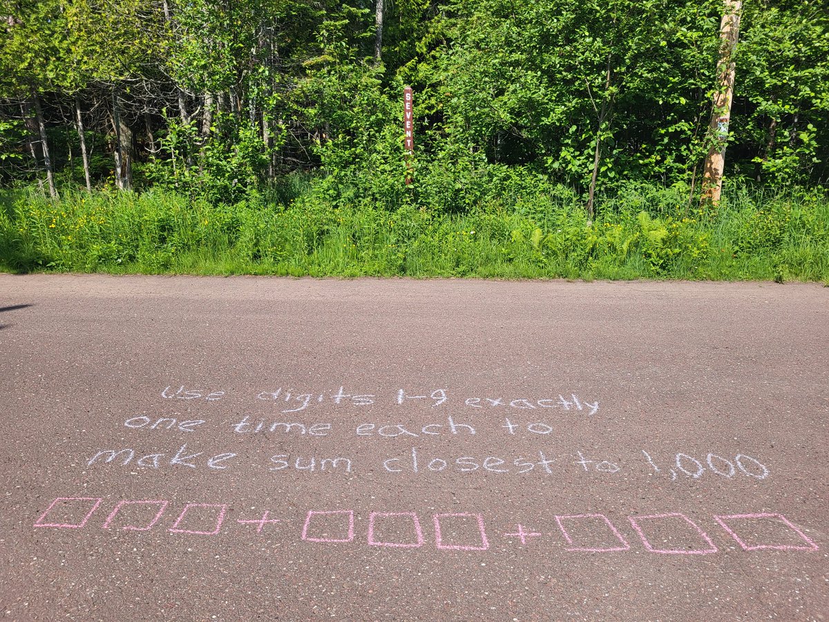 Jennifer Boggio (@mrsmathbog) on Twitter photo Summertime means #7thStreetMath for anyone walking through town. How close can you get?
<a href="/openmiddle/">Open Middle</a> <a href="/robertkaplinsky/">Robert Kaplinsky</a> Summertime means #7thStreetMath for anyone walking through town. How close can you get?
<a href="/openmiddle/">Open Middle</a> <a href="/robertkaplinsky/">Robert Kaplinsky</a>