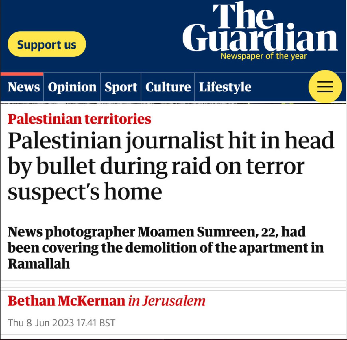 This is how you cover up war crimes by using the passive voice. 🇮🇱🇵🇸