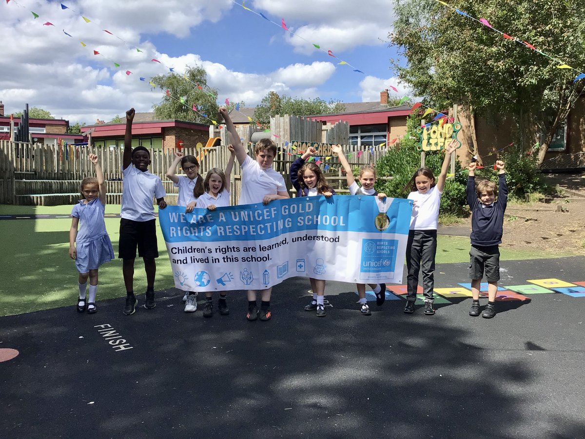 St_Marys_Lev's tweet photo. We are SO excited to share the news that we have been accredited the UNICEF GOLD Rights Respecting School Award🤩 children’s rights are learned, understood and  lived in our school🌟 #UNICEF #UNICEFRRSA #RRSA #childrensrights #rightsrespectingschool https://t.co/e7RHWJag3B