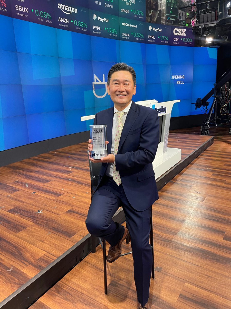 NuZeeCoffee's tweet photo. Capturing a moment that signifies our dedication and the incredible journey ahead. @NasdaqExchange #NuZee #Nasdaq #OpeningBell https://t.co/sZttC95s3o