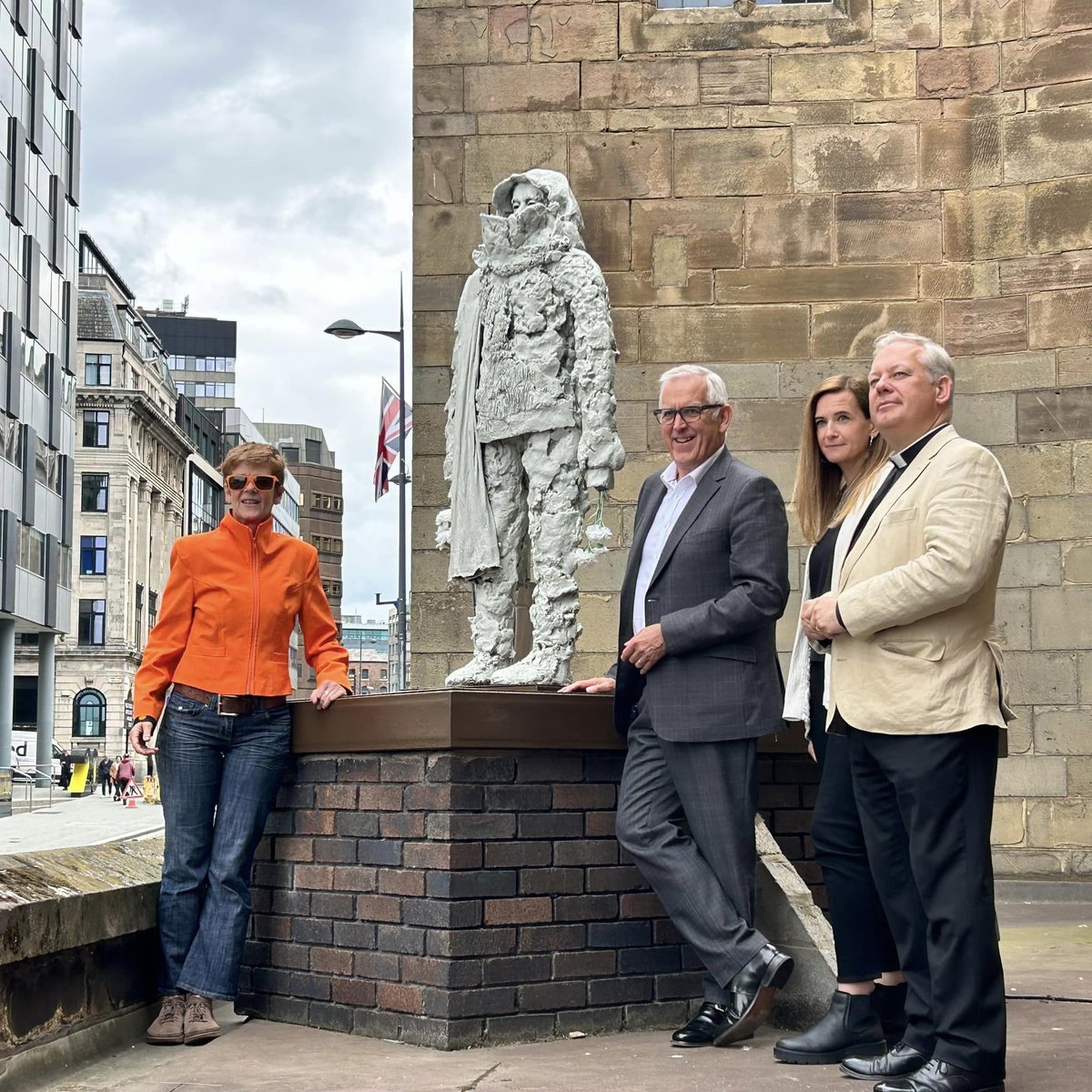 dotart's tweet photo. We are delighted to unveil the NEW Liverpool Plinth 2023!π
Brigitte Jurack has created a sculptural meditation on the ongoing conflict in Ukraine.
You can view #LiverpoolPlinth on the Liverpool Parish Church for the next 12 months.
Thanks to @LpoolBIDcompany & @LiverpoolParish https://t.co/5MDs9QoY28