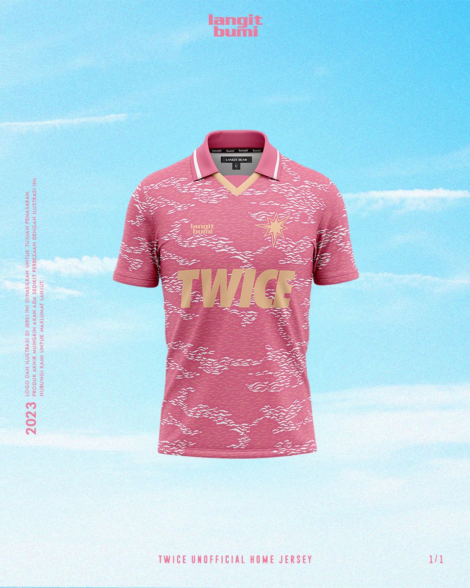 atlangitbumi's tweet photo. TWICE UNOFFICIAL HOME JERSEY

3 HARI LAGI sebelum pre-order ditutup. Klik link di bawah untuk membuat pre-order‼️

https://t.co/bl6yw8rxfU 📌
🌐 atlangitbumi
#langitbumi #footballcult #kpop #twice https://t.co/I2xZZSDO5S