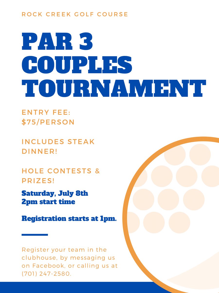 RockCreekGolf1's tweet photo. Tomorrow at Rock Creek! https://t.co/1lkzScWnR2