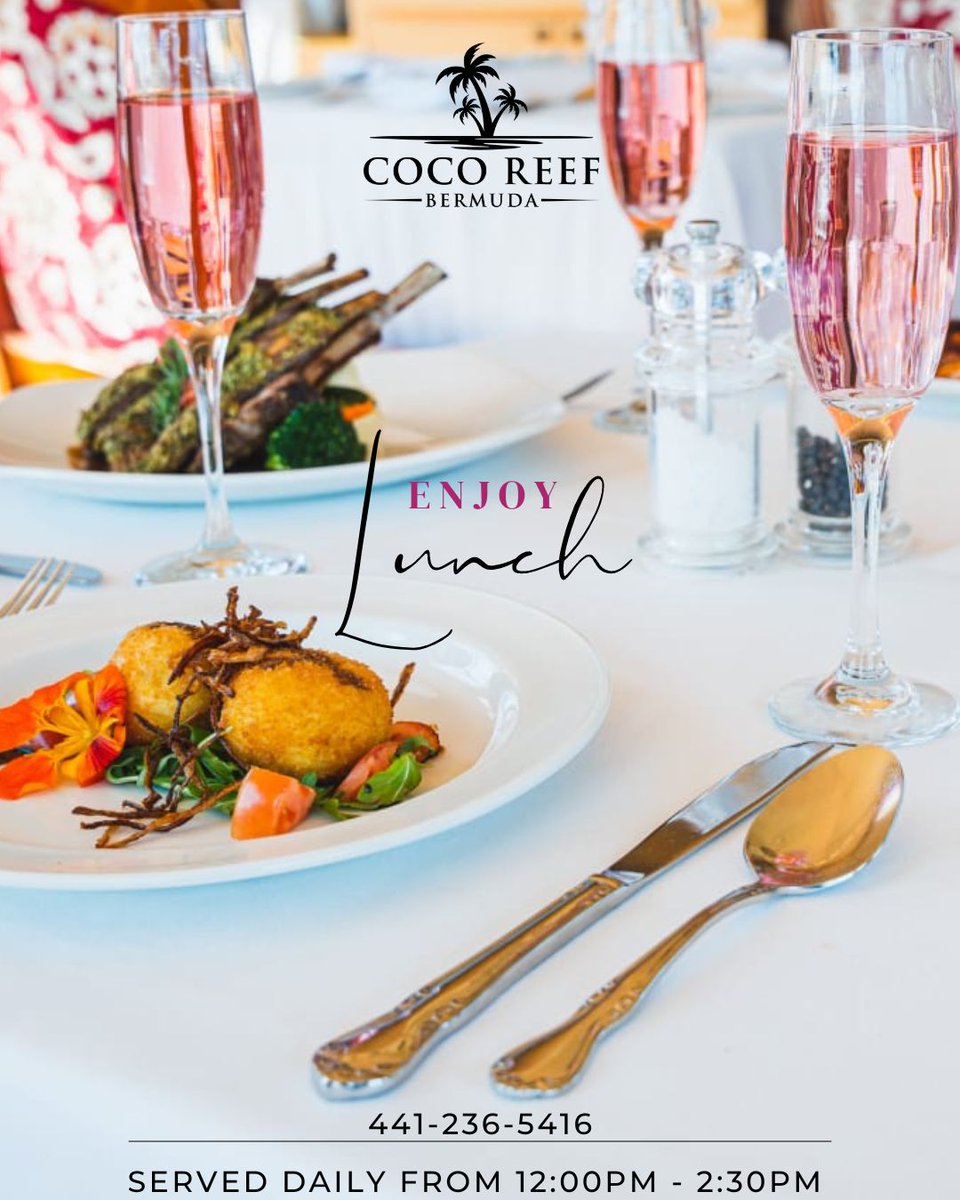cocoreefbda's tweet photo. Are you looking for a new lunch spot? 🥣 Coco Reefs' new menu boasts an array of tasty dishes to satisfy your lunch cravings

Serving lunch daily from 12pm to 2:30pm 🍽 https://t.co/7LfT1ISbFF