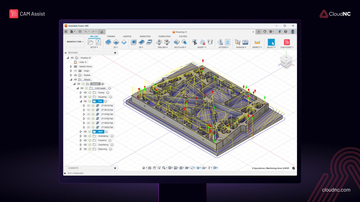 TeamCloudNC's tweet image. Exciting news! CAM Assist is now available for CAM and CAD programmers, revolutionising precision machining in the manufacturing industry! CAM Assist can reduce the time to machine by up to 80%. Game-changer!
cloudnc.com/cam-assist

#cncmachining #camautomation