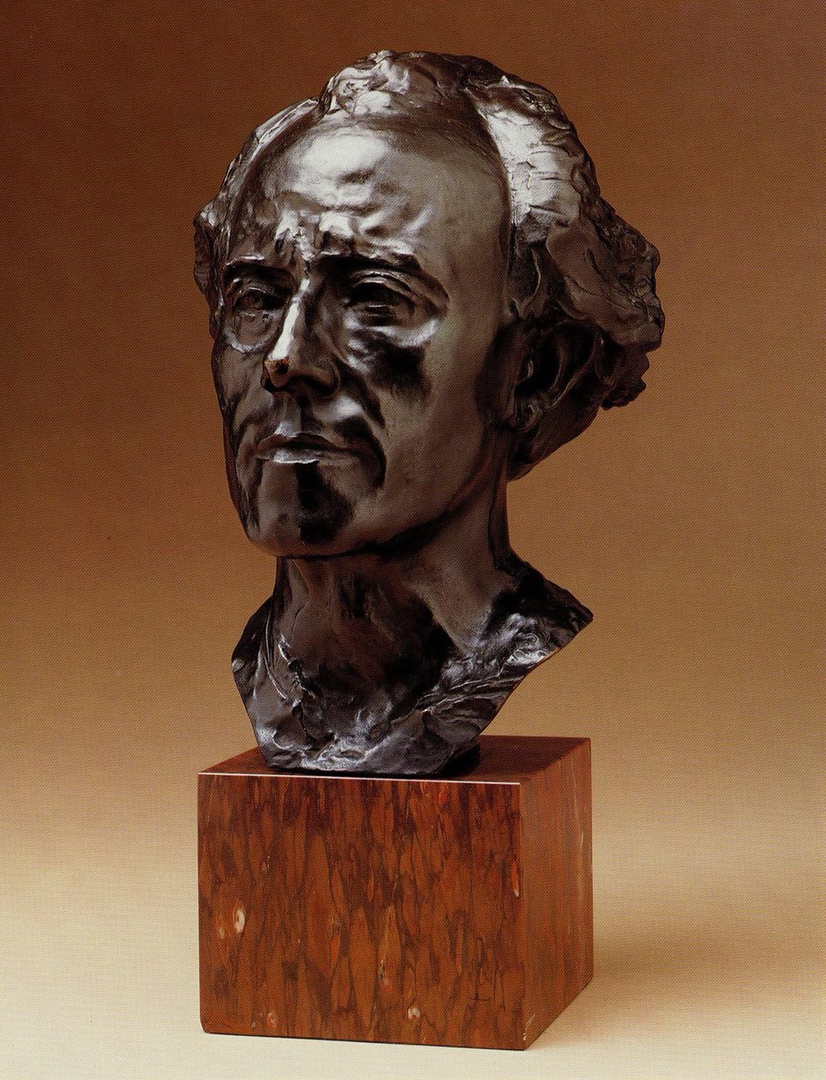 Since Mahler was born on this day, here’s a bust of Gus Mahler sculpted by Gus Rodin.