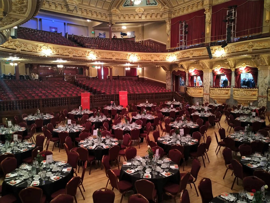 A grand welcome today at the #RoyalHall for the Brigantes, the Association of City of London Liverymen in the North. @RoyalHallEvents#Harrogate #banquet #banquetvenue #eventprofs #venue