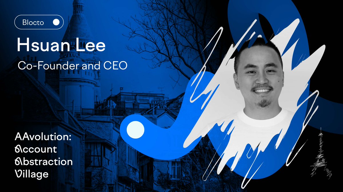 BloctoApp's tweet photo. Revealing the first speaker of #AAvolution!
👉 Hsuan Lee @hleetw, Co-Founder and CEO of @BloctoApp

☑️ Top 21 most influential people in Taiwan’s blockchain field
☑️ BUIDLing since 2015
☑️ Traveled the world as a crypto nomad and continues to push for a culture of innovation and the mass adoption of blockchain with #Blocto.

✨ Join our event to hear more from Hsuan!
https://t.co/tbhBOPaW3g

#BUIDLwithBlocto