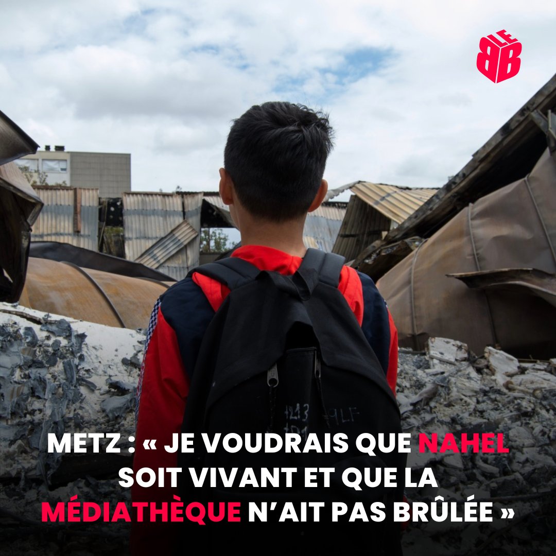 À Metz, les révoltes qui font suite à la mort de Nahel ont conduit à l'incendie de la médiathèque du quartier de Borny. Les habitants, choqués, comprennent la colère, mais regrettent la disparition d'un lieu culturel majeur.

Long-format signé <a href="/ramdanb_/">Ramdan B.</a> 
bondyblog.fr/reportages/met…
