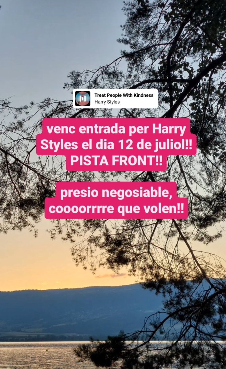 MontseRull's tweet photo. Tinc una entrada per #HarryStyles 12 juliol que no podré utilitzar. La poso a la venda. No sóc cap troll ni penso estafar ningú 😅. La meva salut mental és molt més important.
Si a algú li interessa, que m'ho digui https://t.co/Zku4J1HKJ8