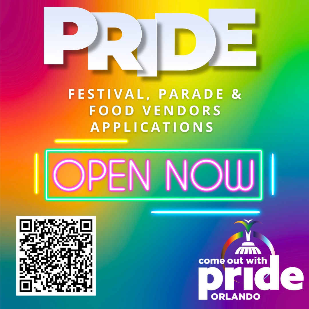 OrlandoPride's tweet photo. EARLY BIRD DISCOUNT - LIMITED TIME ONLY! Festival, Parade & Food Vendor applications are open NOW!
https://t.co/kXlbFAXF5U
#2023pride #orlandopride #orlando #foodtrucks #prideparade #pridefestival #cowp #earlybirddiscount #sale #discount #opennow #lgbtq https://t.co/4f7pulzfZs