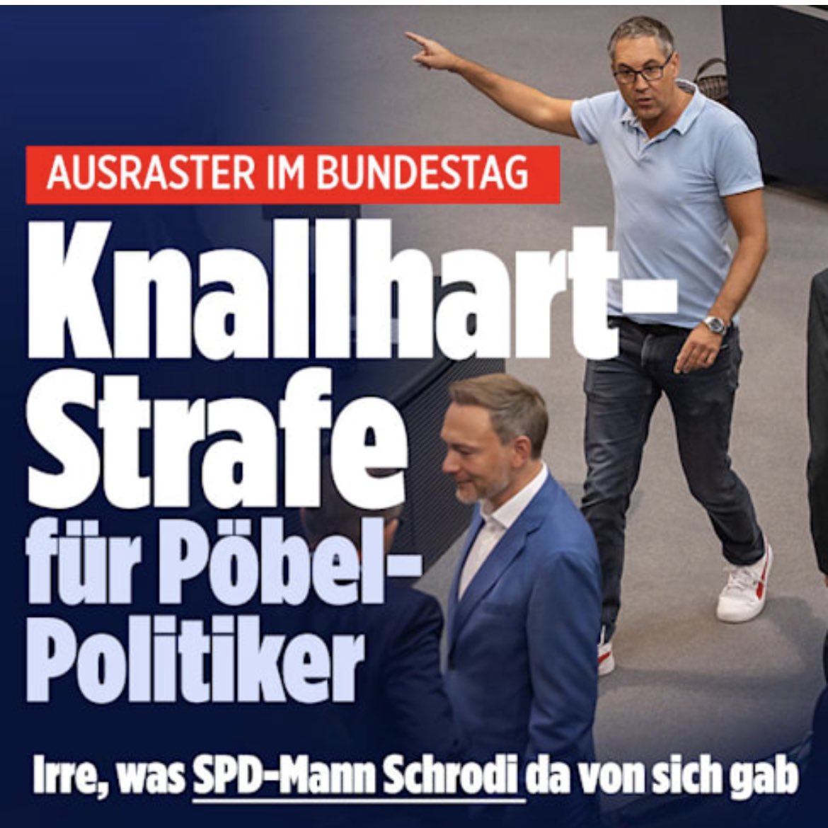 Der Bundestags-Pöbler ist ein Gymnasiallehrer 

#Bundestag #Schrodi ⁦<a href="/BILD/">BILD</a>⁩