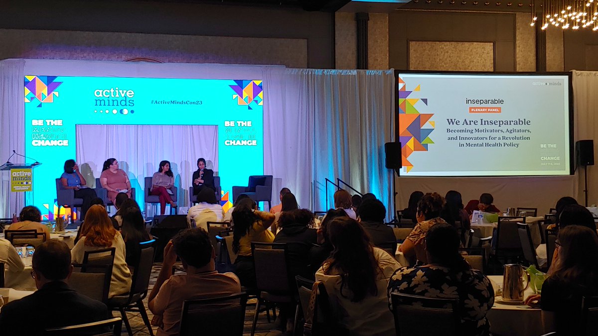 Bravery and confidence @ #ActiveMindsCon23 about empowering change for youth &amp; youth #mentalhealth. <a href="/IAmInseparable/">inseparable</a> policy is: maybe we can't change #gun laws, so we advocate for ways youth can have less #mentalillness, better #MentalHealthAwareness and #mentalhealthsupport