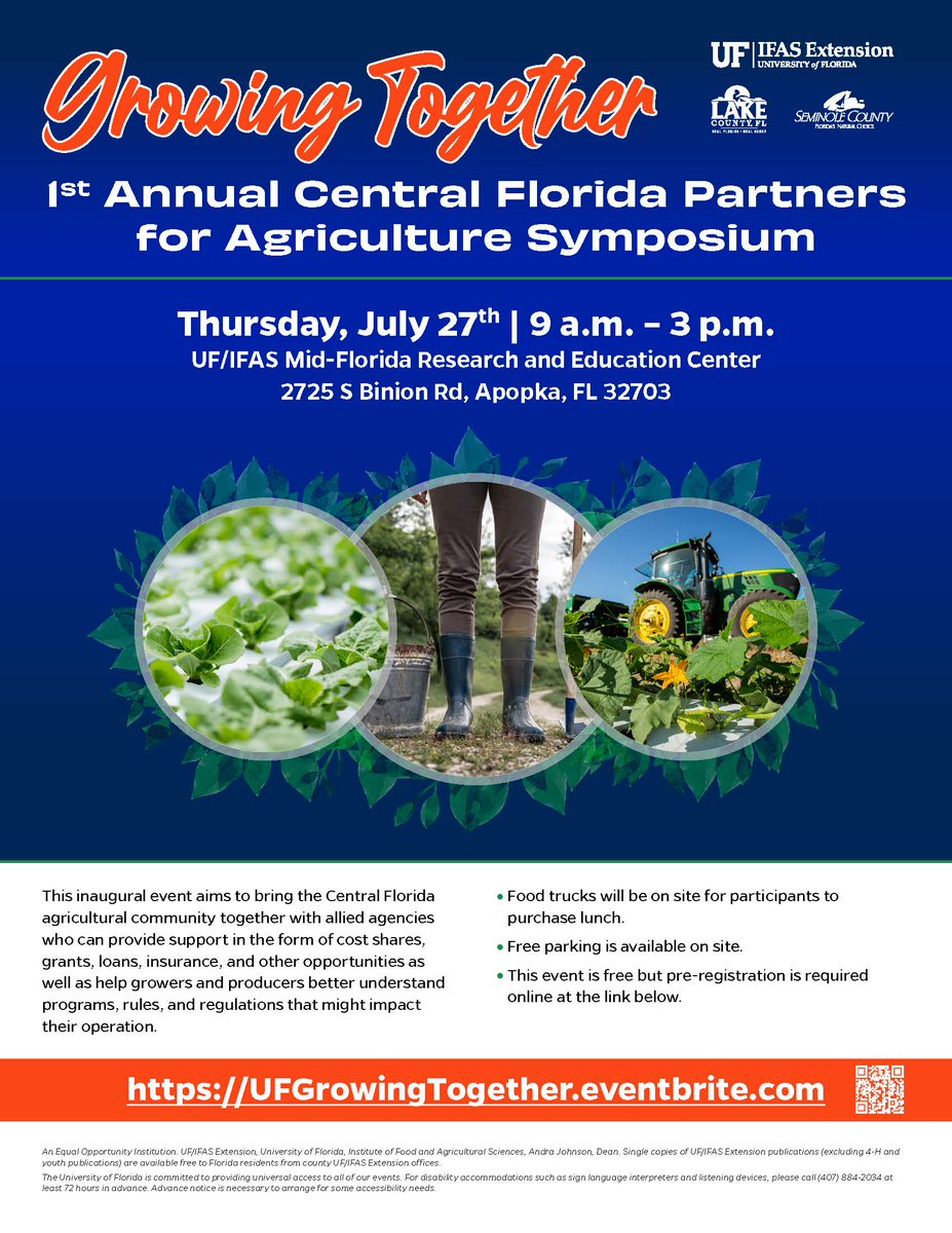 UF/IFAS Extension Water Resources (@ifaswater) on Twitter photo This event aims to bring the #CentralFlorida
#Ag community together with allied agencies
who can provide support in the form of cost shares,
grants, loans, insurance, and regulations. Registration: UFGrowingTogether.eventbrite.com <a href="/UF_CLUE/">UF Center for Land Use Efficiency</a> <a href="/UF_IFAS/">UF IFAS Solutions</a> This event aims to bring the #CentralFlorida
#Ag community together with allied agencies
who can provide support in the form of cost shares,
grants, loans, insurance, and regulations. Registration: UFGrowingTogether.eventbrite.com <a href="/UF_CLUE/">UF Center for Land Use Efficiency</a> <a href="/UF_IFAS/">UF IFAS Solutions</a>