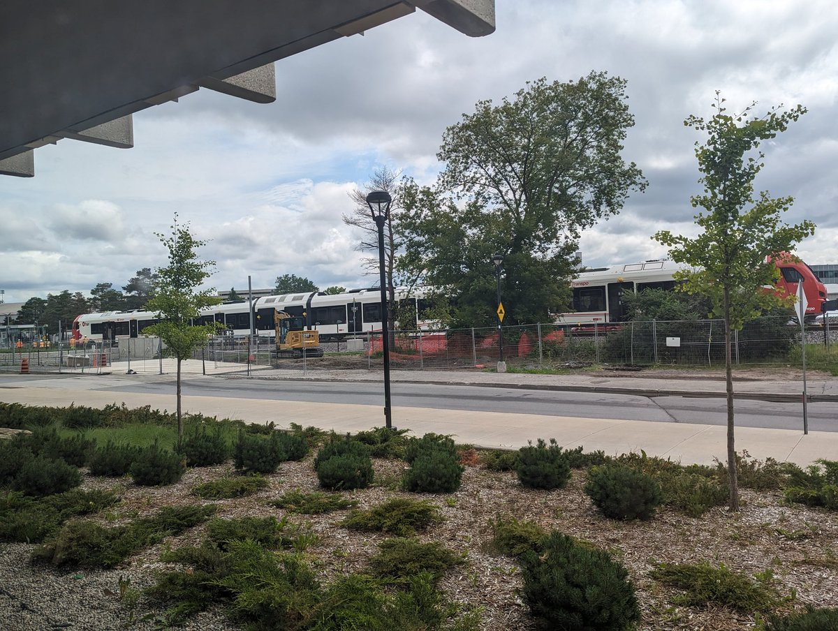 jachemist's tweet photo. The new Octranspo train just pulled into the station at Carleton. Very impressive!!! I'm hoping it will be open before the end of 2023. https://t.co/9oYT4OzK9B